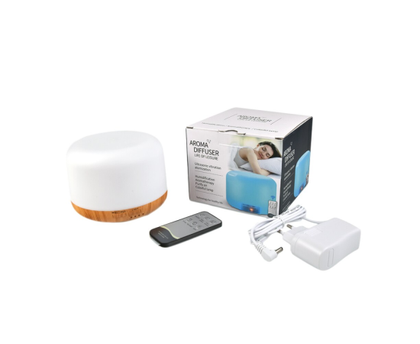 Umidificator/ difuzor aromaterapie, Aroma Diffuser, Lila Care, 500 ml cu telecomanda