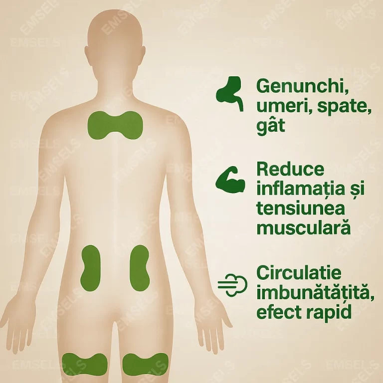 Set 60 plasturi anti durere, lombar si genunchi