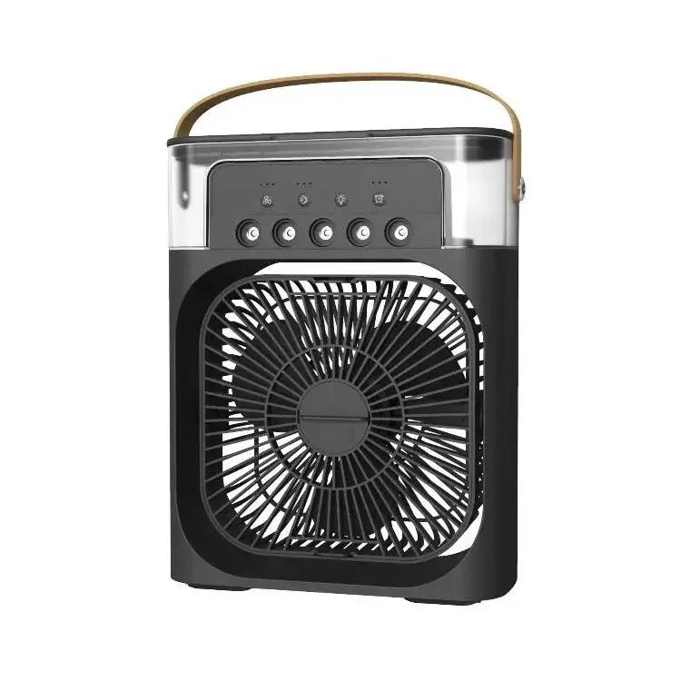 Venitlator Portabil cu Vapori de Apa, 3 Moduri Pulverizare, 600ml, Lumina LED