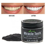 Miracle Teeth Pudra pentru Albirea Dinților cu carbon activat 20gr