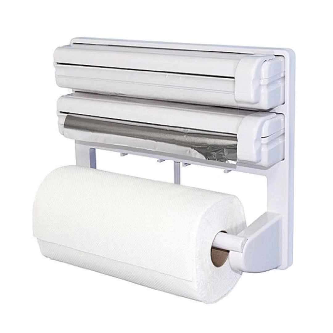 Dispenser triplu de bucatarie pentru hartie, folie aluminiu si folie stretch 3