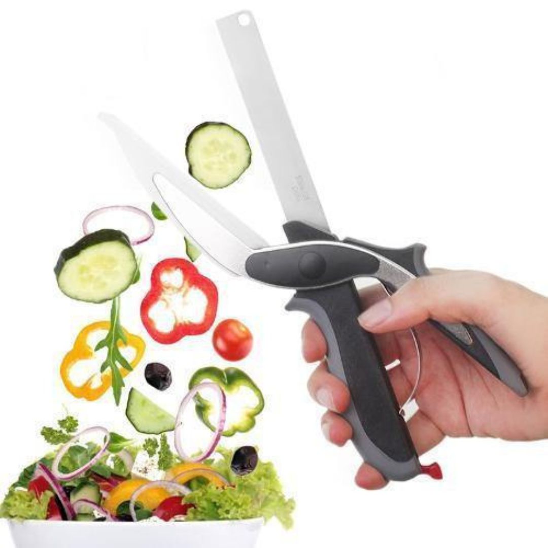 Foarfeca de bucatarie 2 in 1 pentru legume sau verdeata 2