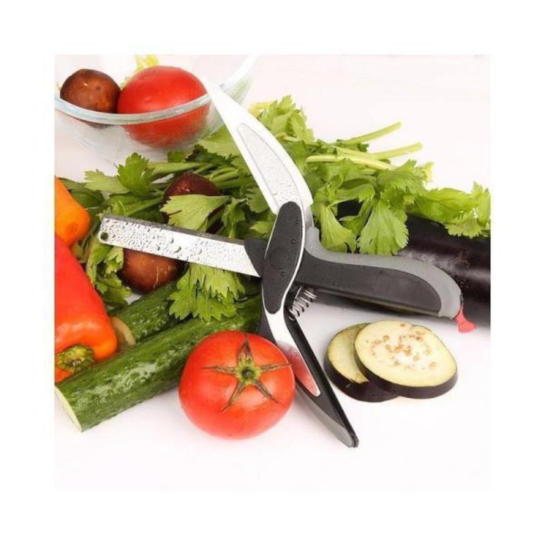 Foarfeca de bucatarie 2 in 1 pentru legume sau verdeata 3