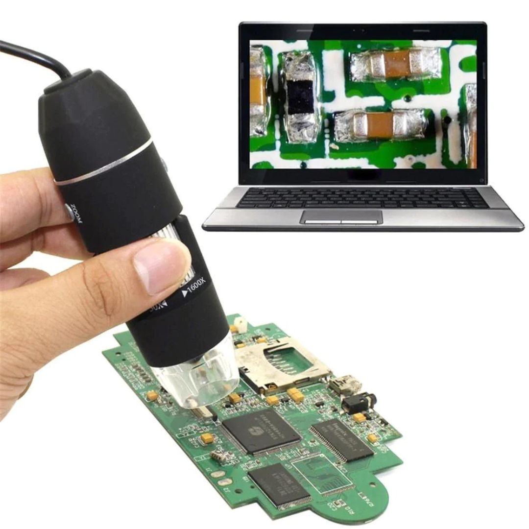 Microscop digital portabil 500X, USB, foto-video, 8 LED-uri, zoom digital 5X 3