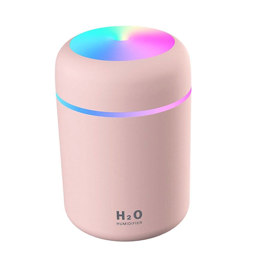 Umidificator de aer cu ultrasunete, difuzor aromaterapie 300ML, cu iluminat LED, pentru casa, birou si masina-3
